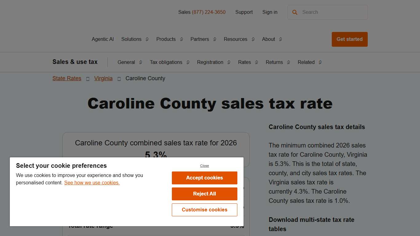2026 Caroline County County Sales Tax Rate - Avalara